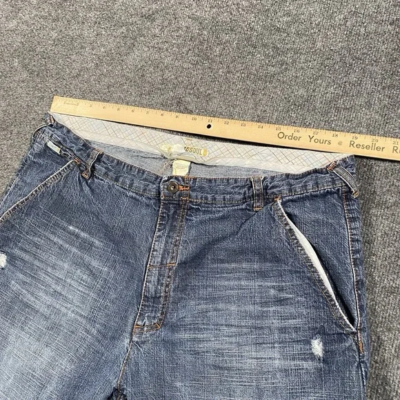 Vintage 90s MADSOUL Baggy Wide Leg Carpenter Jeans Mens 40x32 Skater Rap Hip Hop - Picture 9 of 12